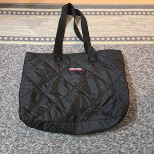 Vintage Polo Sport Ralph Lauren Black Puffer Bag